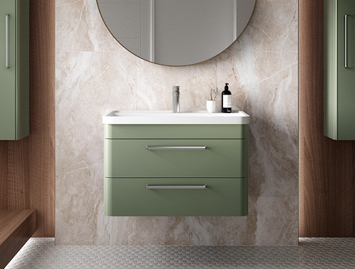 Flush Bathrooms Compact OFF307 Hudson Reed Natural Oak 600mm Vanity Unit 