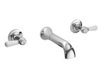 Wall Mount 3TH Basin Tap Hex Lever