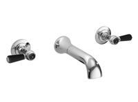 Wall Mount 3TH Basin Tap Hex Lever