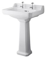 600mm 2TH Basin & Comfort Height Ped