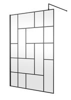 Abstract Wetroom Screen 1400x1950x8